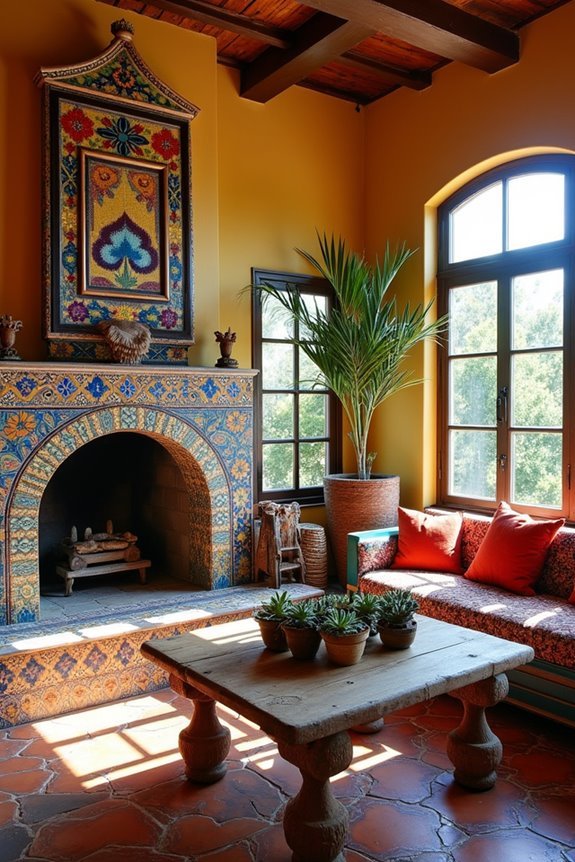 vibrant hand painted tile artistry