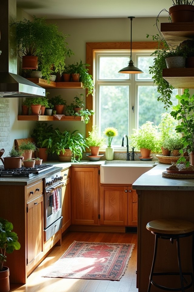 vibrant herbs and greenery