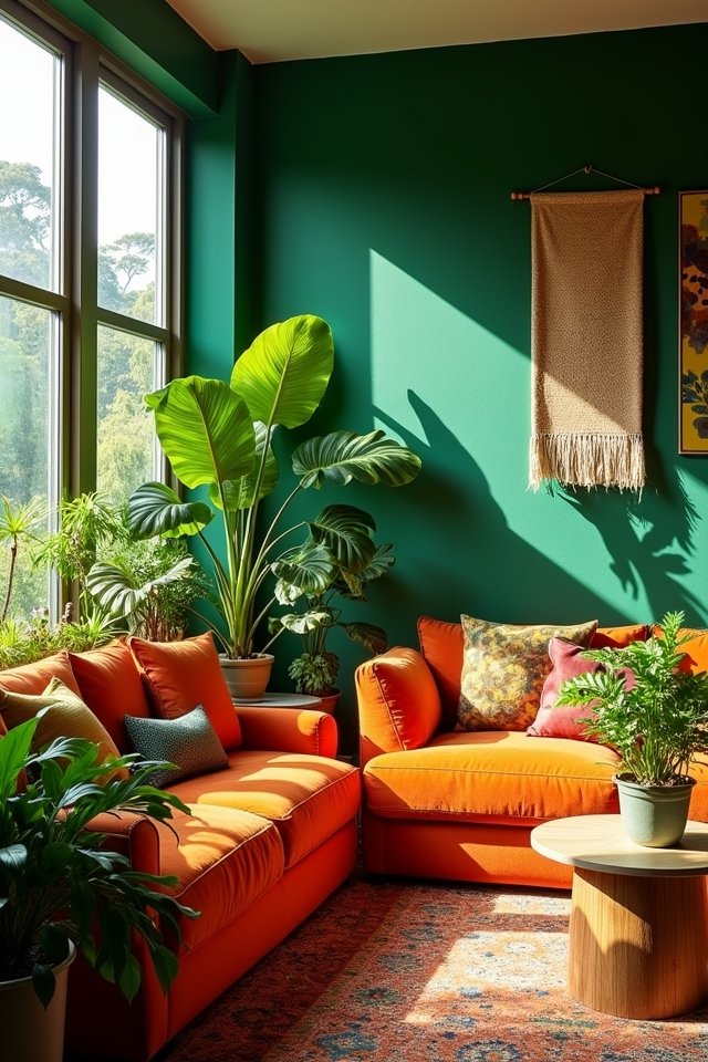 vibrant houseplants enhance decor