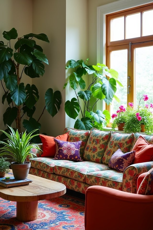 vibrant houseplants enhance decor