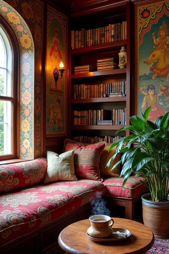vibrant indian wall art