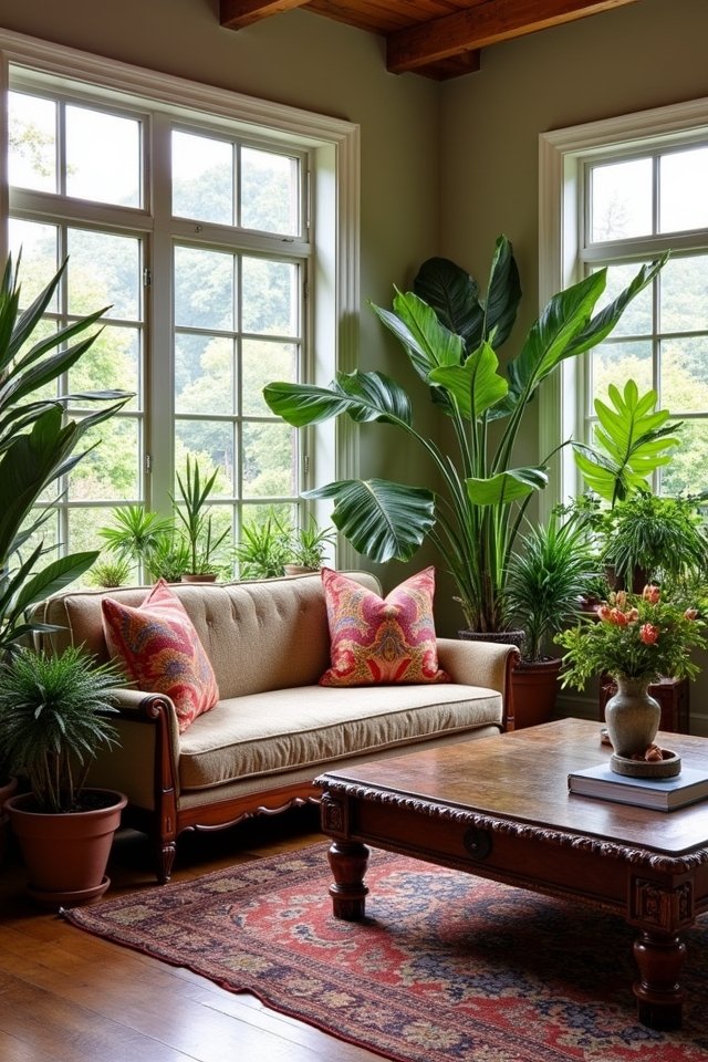 vibrant indoor plant decor