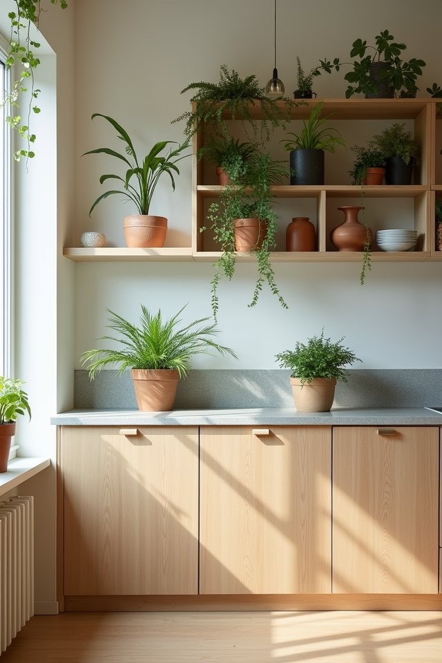 vibrant indoor plant integration
