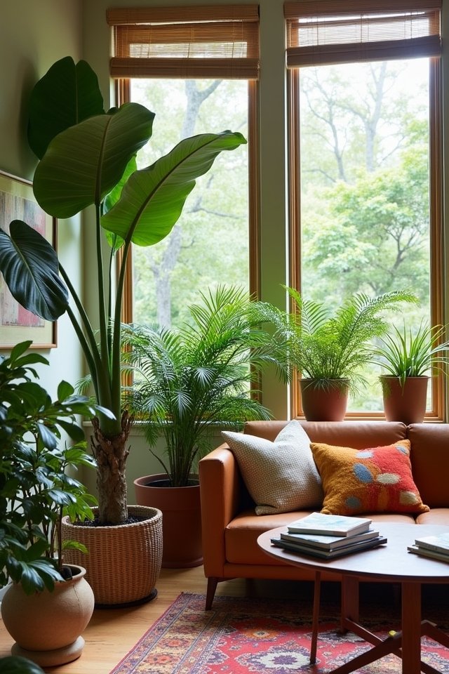 vibrant indoor plant integration