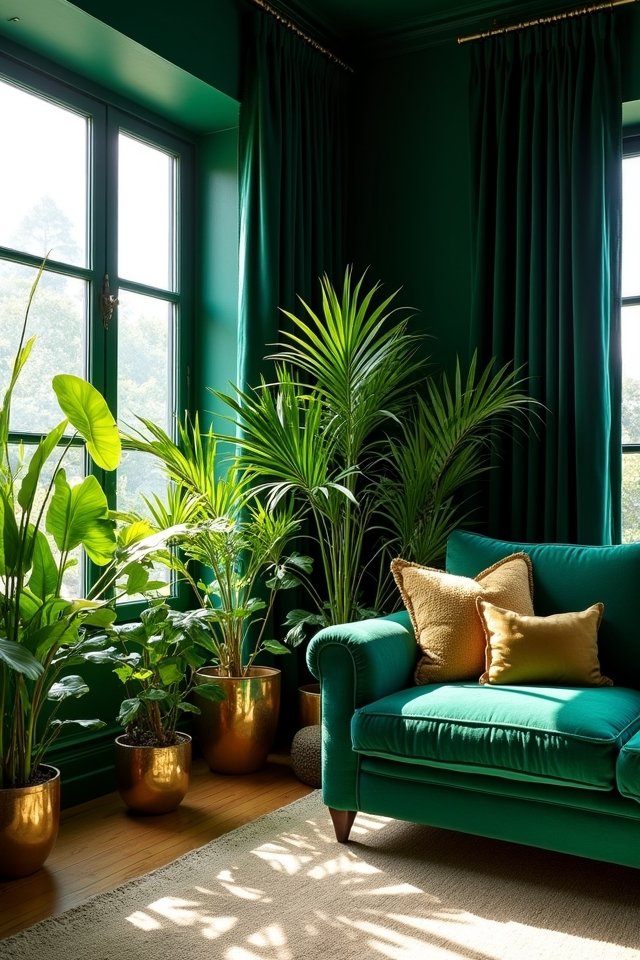 vibrant indoor plant oasis