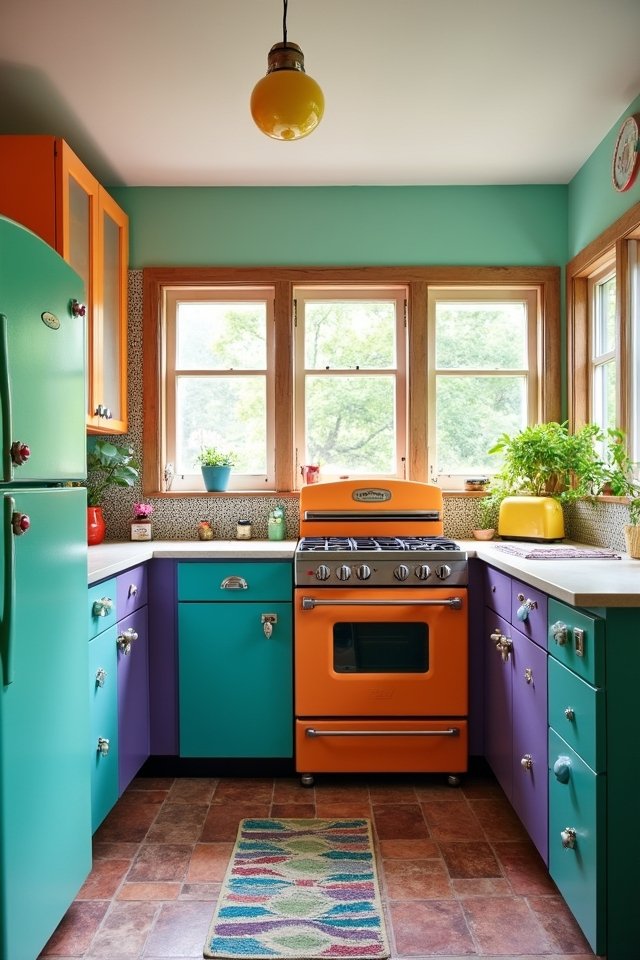 vibrant kitchen appliance colors