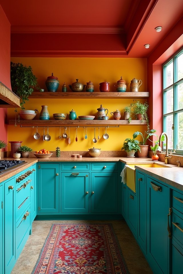 vibrant kitchen color combinations