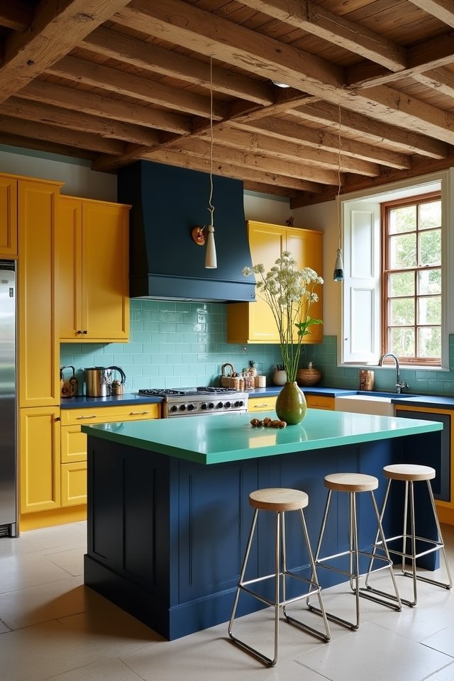 vibrant kitchen color explosion