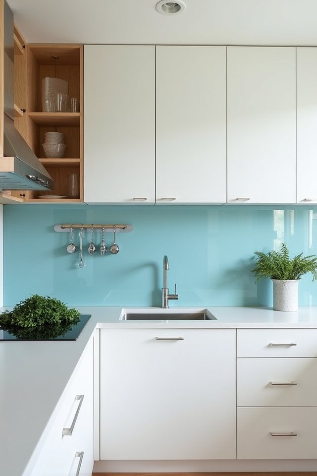 vibrant kitchen color splash