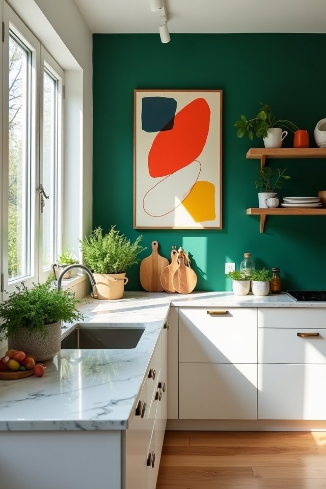 vibrant kitchen color transformations