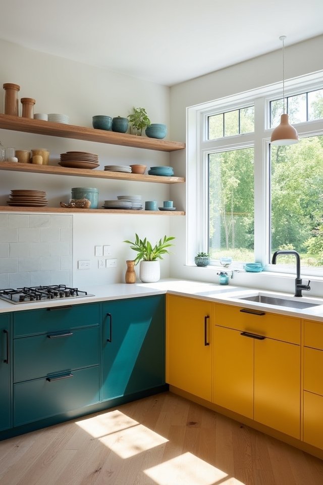 vibrant kitchen color transformations