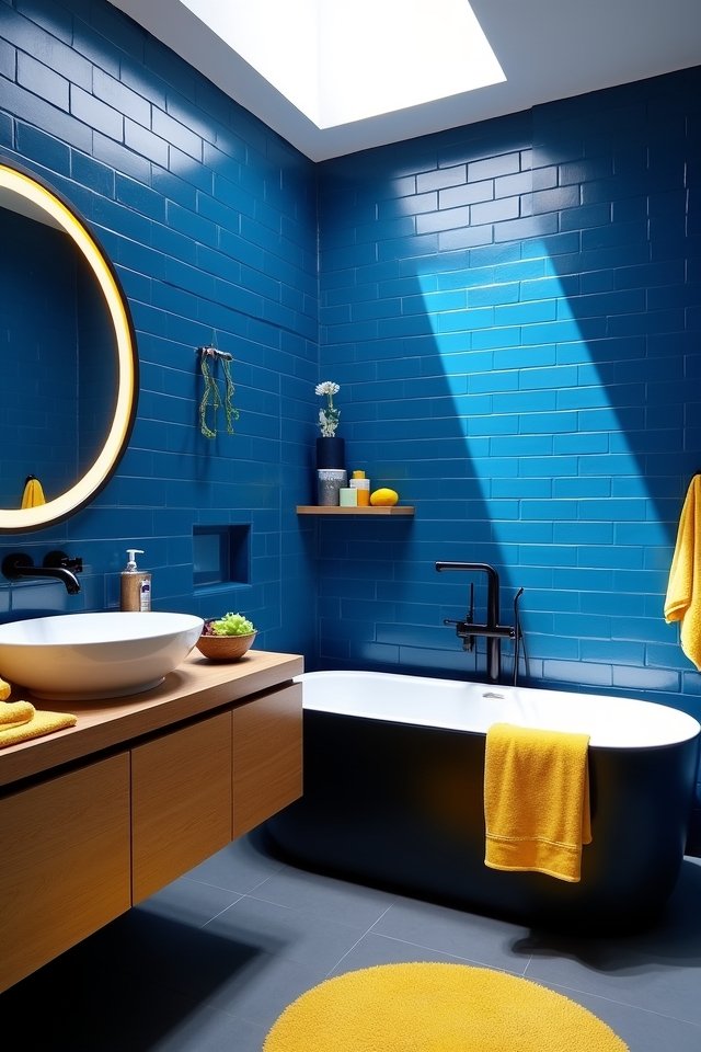vibrant lighting and greenery
