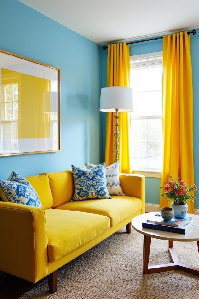 vibrant living room transformation