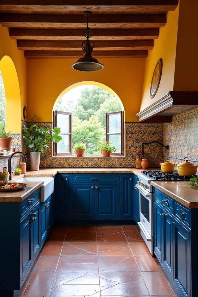 vibrant mediterranean kitchen colors