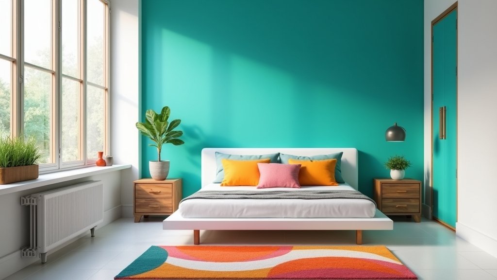 vibrant minimalist bedroom designs