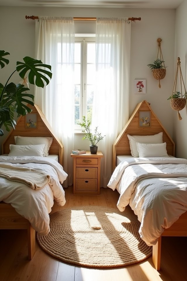 vibrant nature inspired bedroom decor