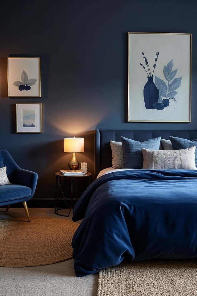 vibrant navy artwork selection