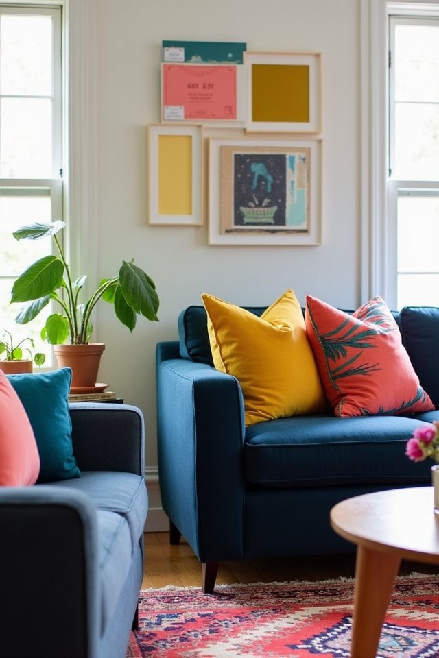 vibrant navy color combinations