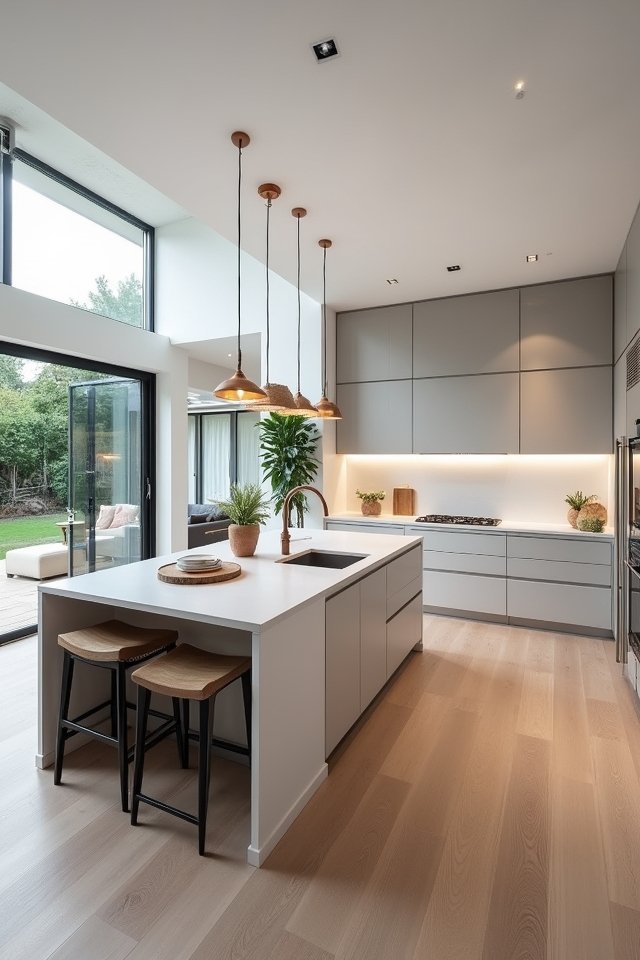 vibrant open concept kitchens