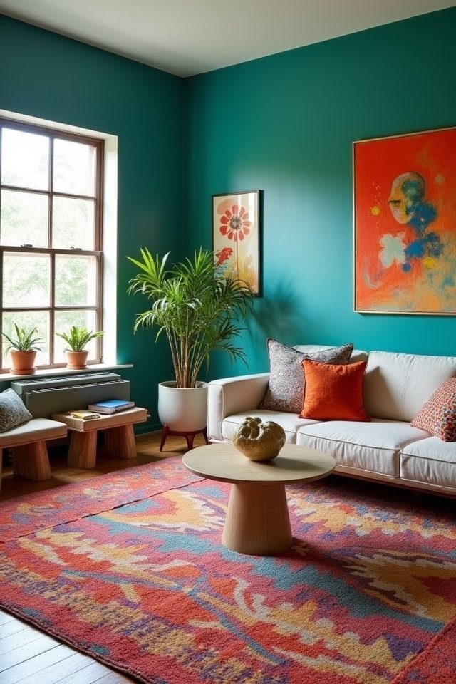 vibrant paint transforms spaces