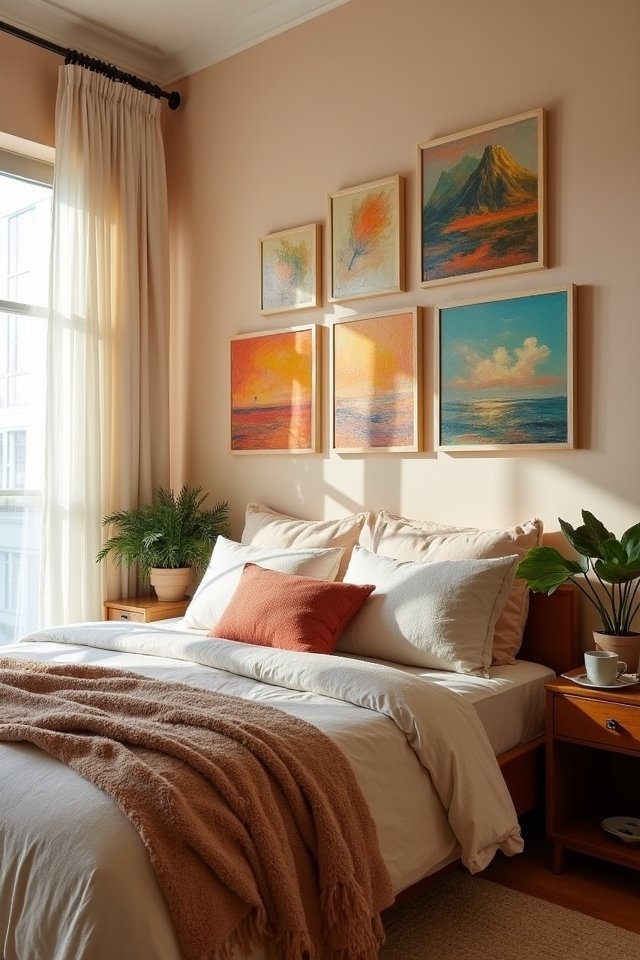 vibrant painted canvas art