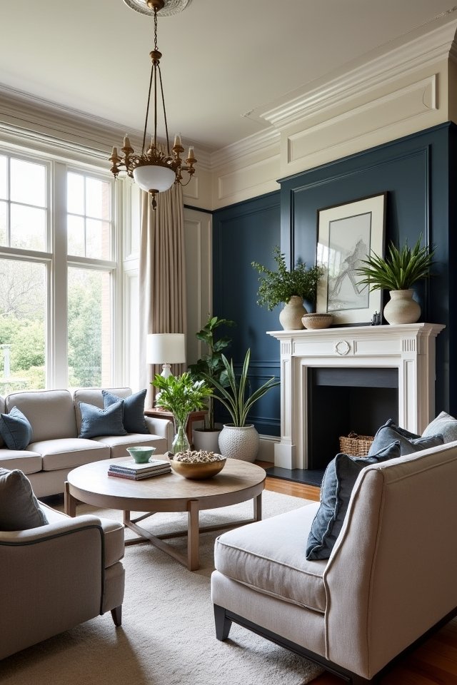 vibrant painted panel accents