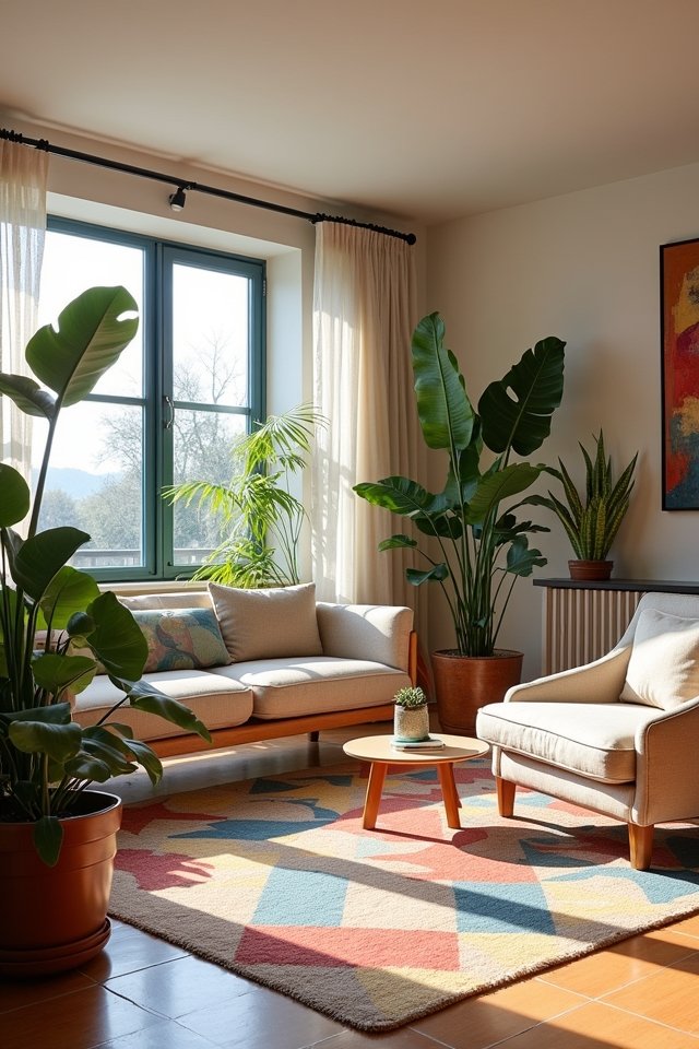vibrant patterned cement tiles