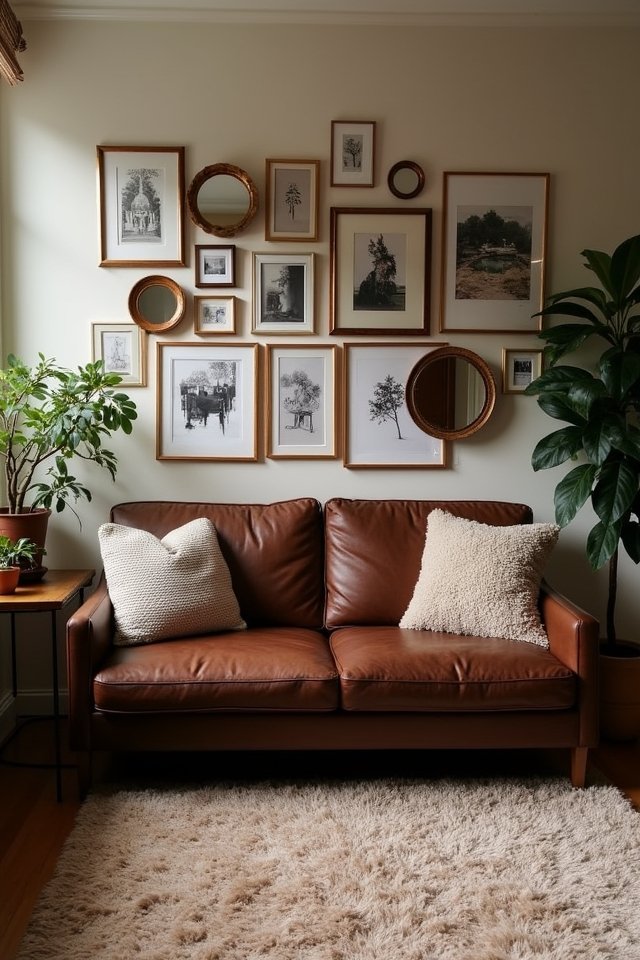 vibrant personalized gallery wall