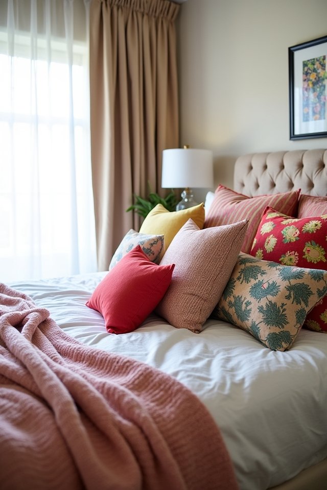vibrant pillows playful accents