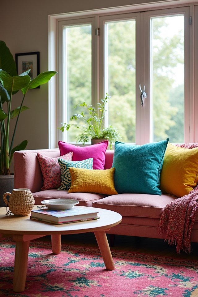 vibrant pillows transform spaces