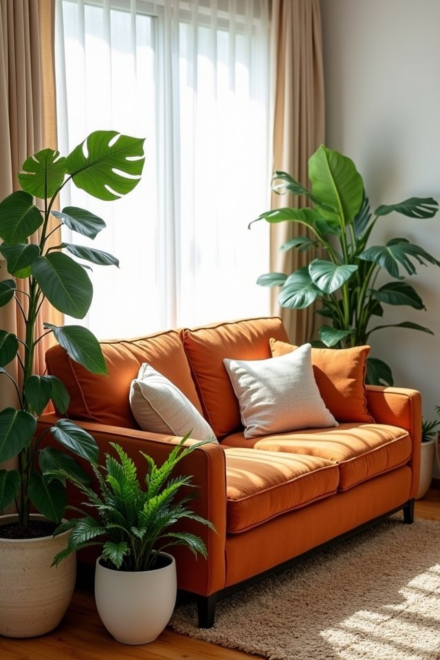 vibrant plants enhance coziness