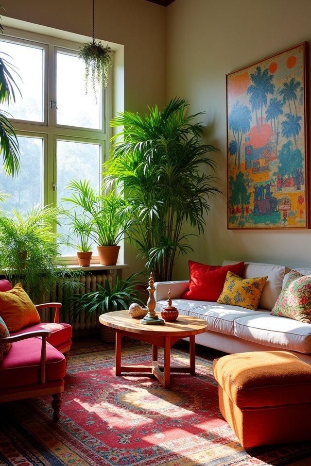 vibrant plants enhance decor