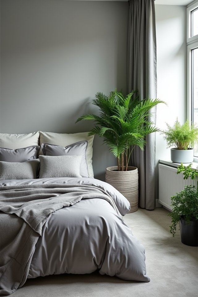 vibrant plants enliven grey spaces