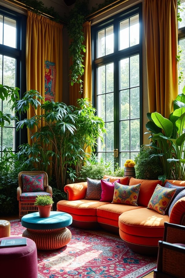 vibrant plants for contrast