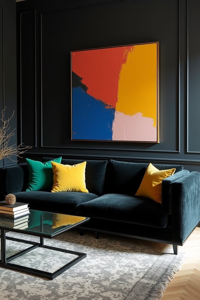 vibrant pops of color