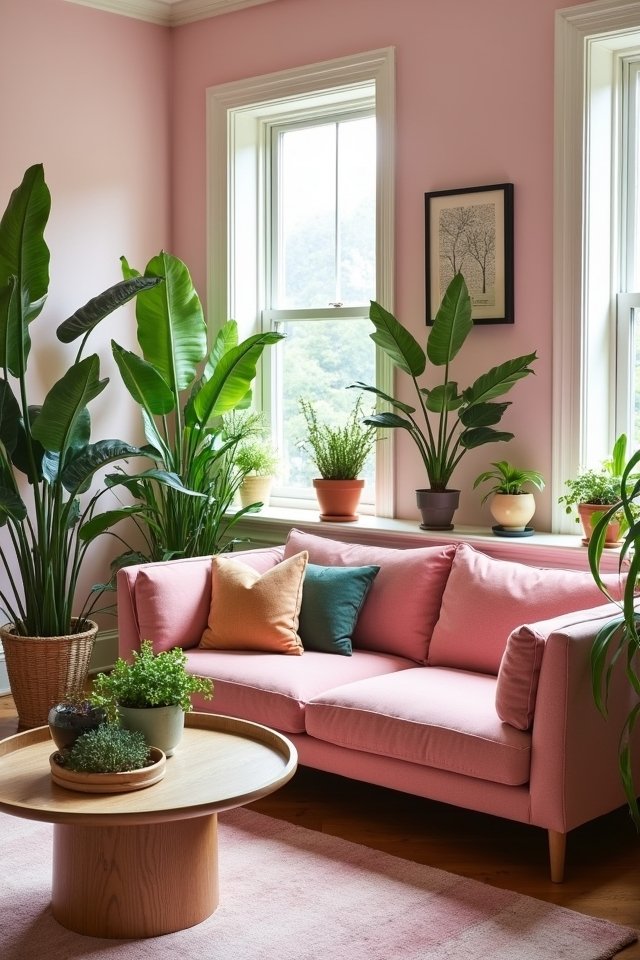 vibrant potted plant decor