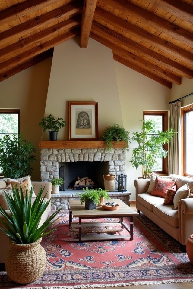 vibrant potted plant decor