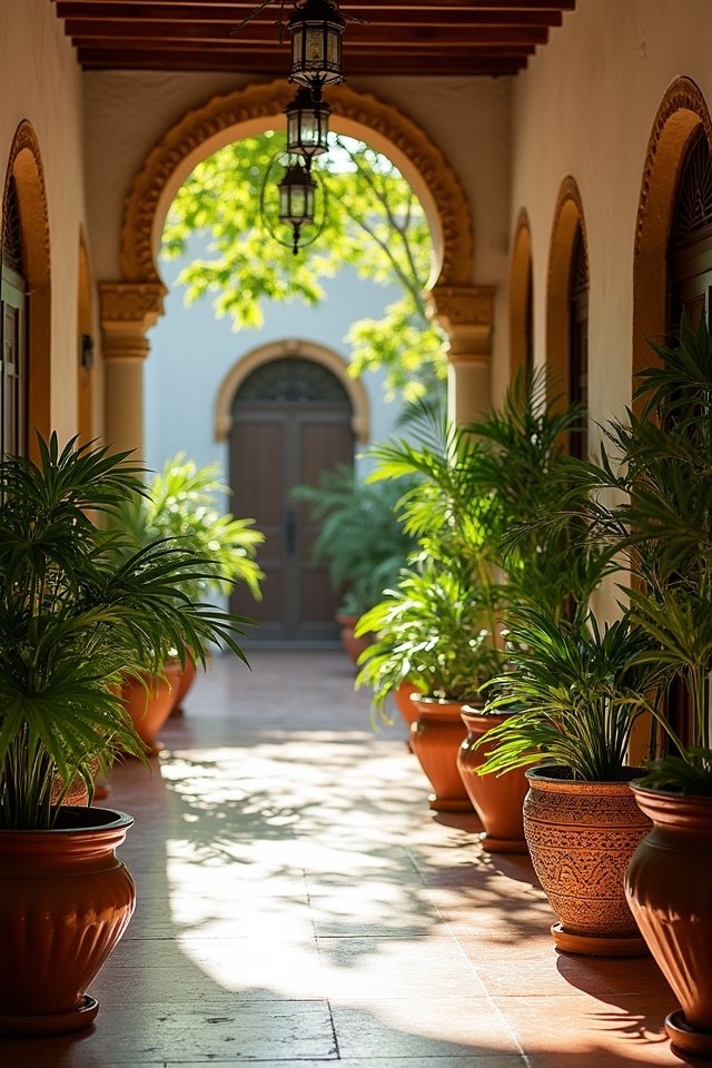 vibrant potted plants decor