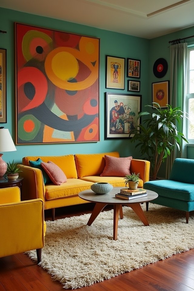 vibrant retro inspired artwork