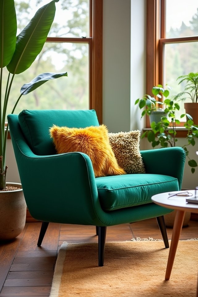 vibrant statement club chair