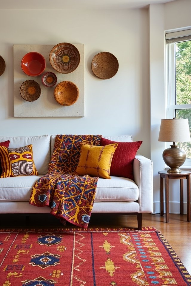 vibrant textiles for atmosphere