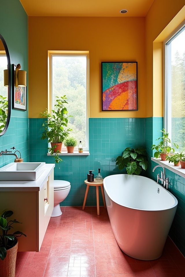 vibrant tropical bathroom collection