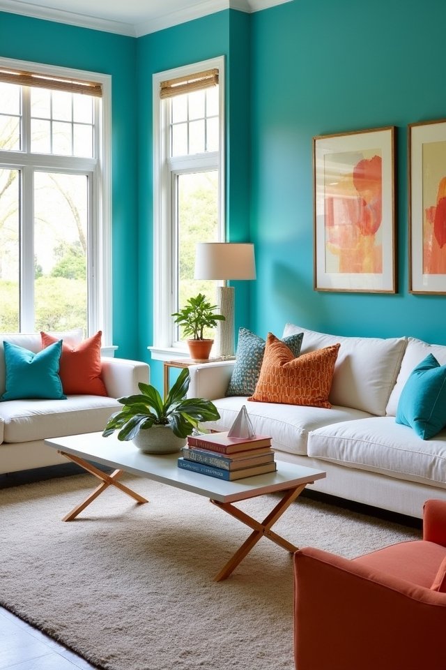 vibrant turquoise decor inspiration