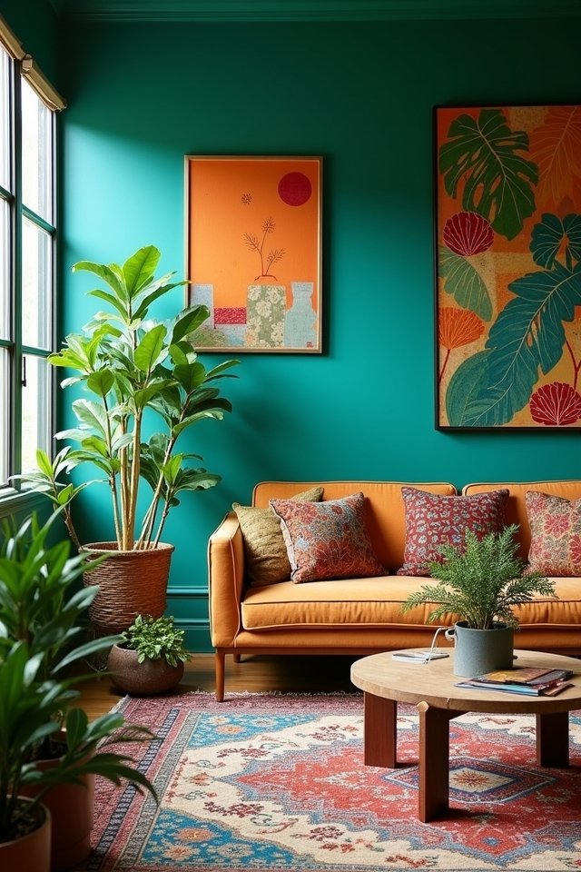 vibrant turquoise fern fusion