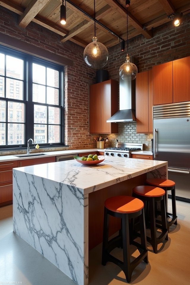 vibrant urban kitchen design