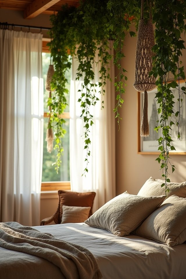 vibrant vines in hangers