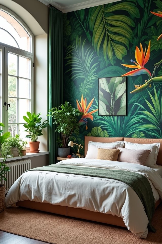 vibrant wallpaper mural ideas