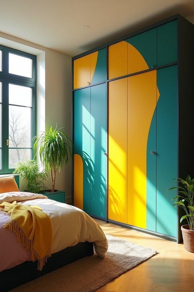 vibrant wardrobes for personality