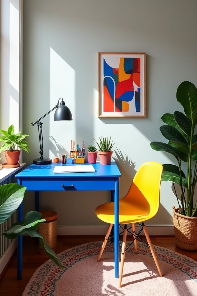 vibrant workspace color ideas