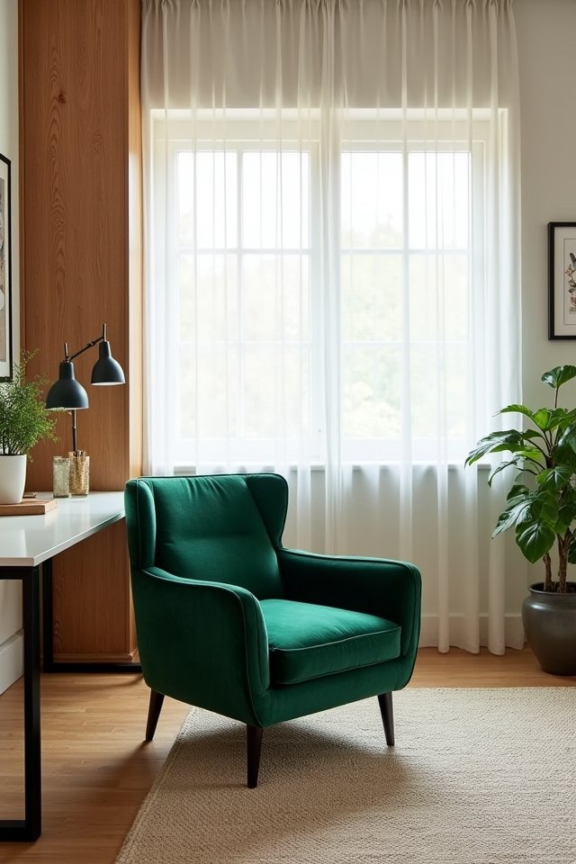 vibrant workspace statement chairs